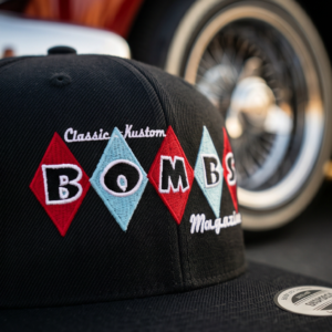 Bombs Magazine Snapback Hat Black