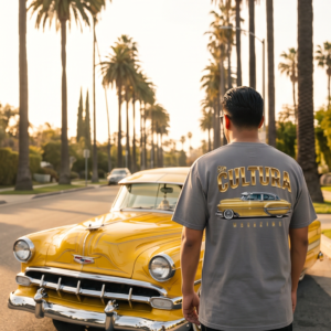Men's La Cultura Chevy Belair T-Shirt Grey
