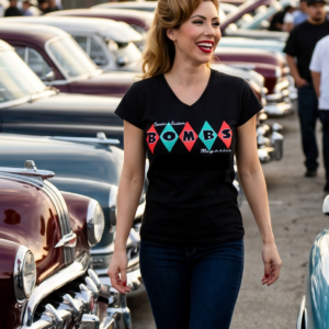 Women's V-Neck Classic & Kustom Bombs T-Shirt