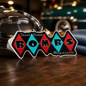 Classic & Kustom Bombs Magazine Logo Sticker
