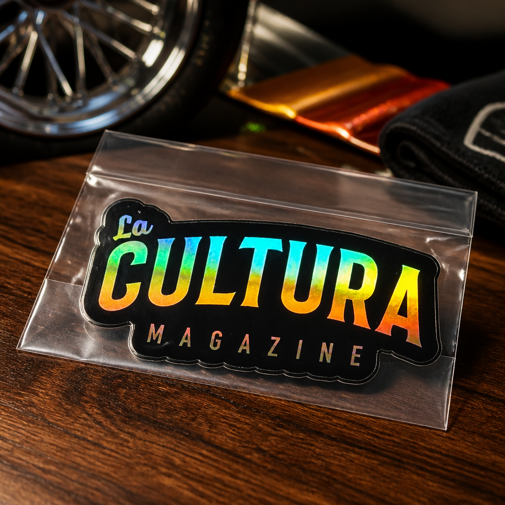 La Cultura Magazine Holographic Logo Sticker - Image 3