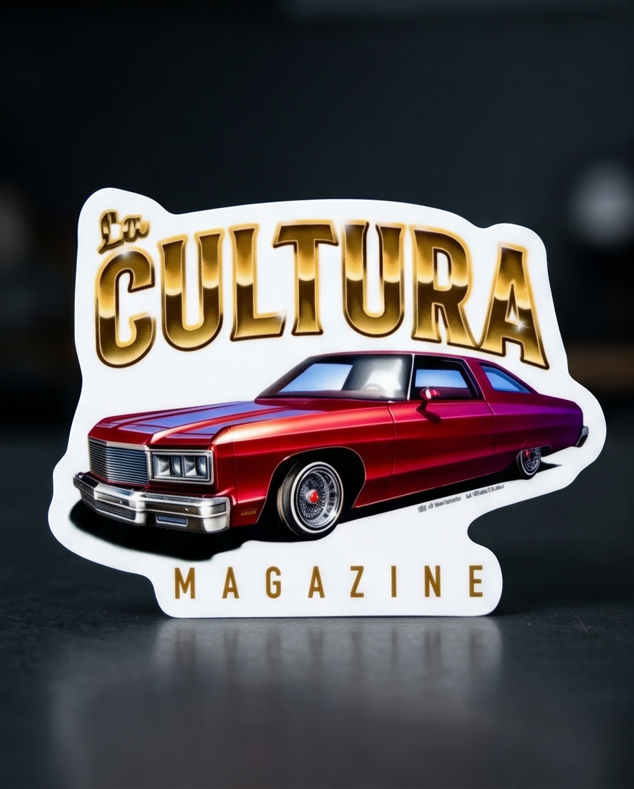 La Cultura Magazine Glass House Sticker