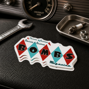 Classic & Kustom Bombs Magazine Logo Sticker