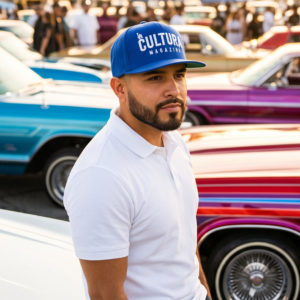 La Cultura Magazine Snapback Hat Blue