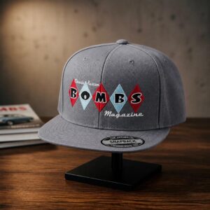 Bombs Magazine Snapback Hat Grey