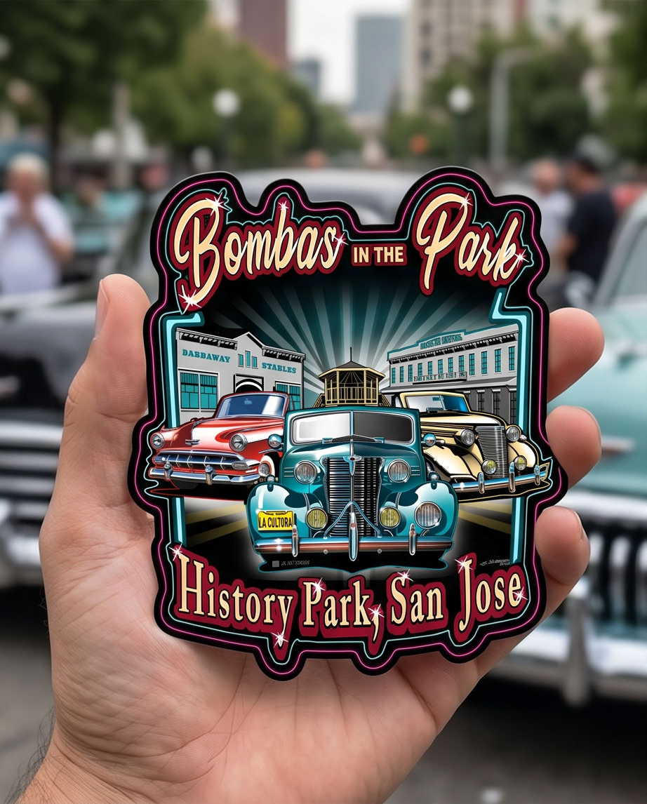Bombas in the Park #2 Sticker - Image 2