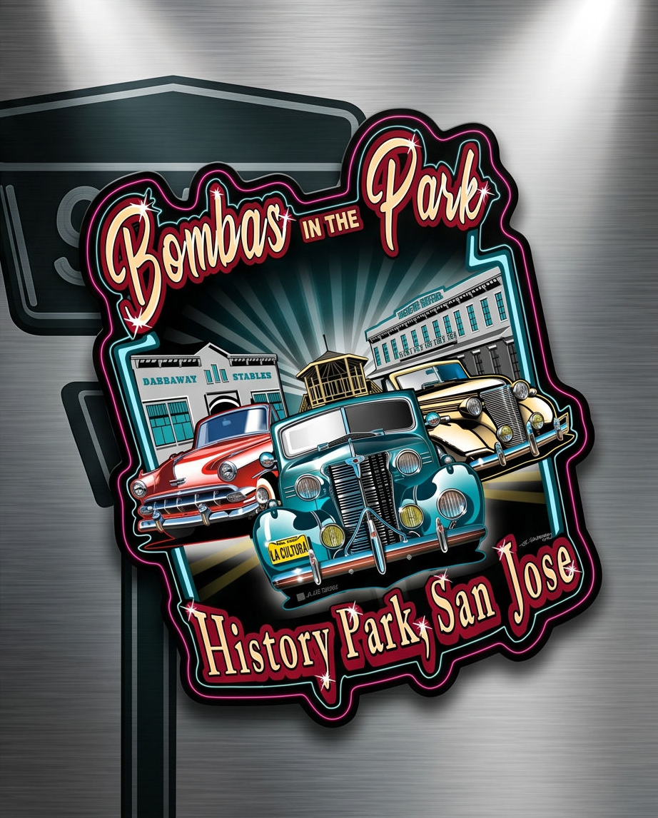 Bombas in the Park #2 Sticker - Image 3