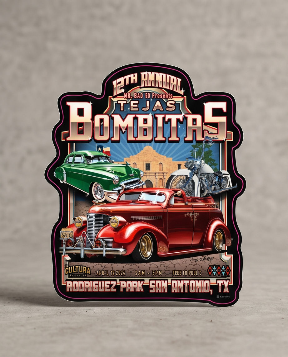 Tejas Bombitas Sticker - Image 3