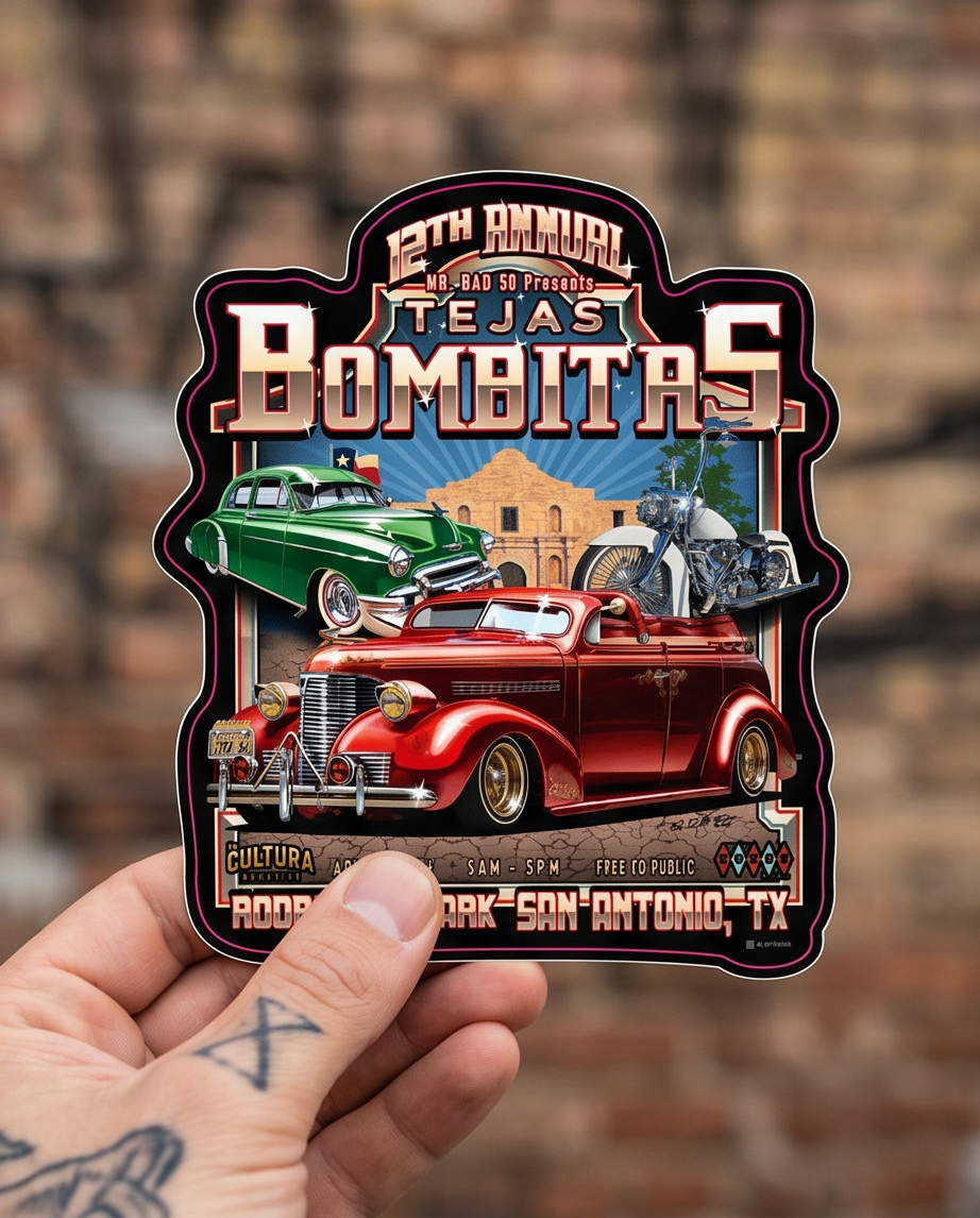 Tejas Bombitas Sticker
