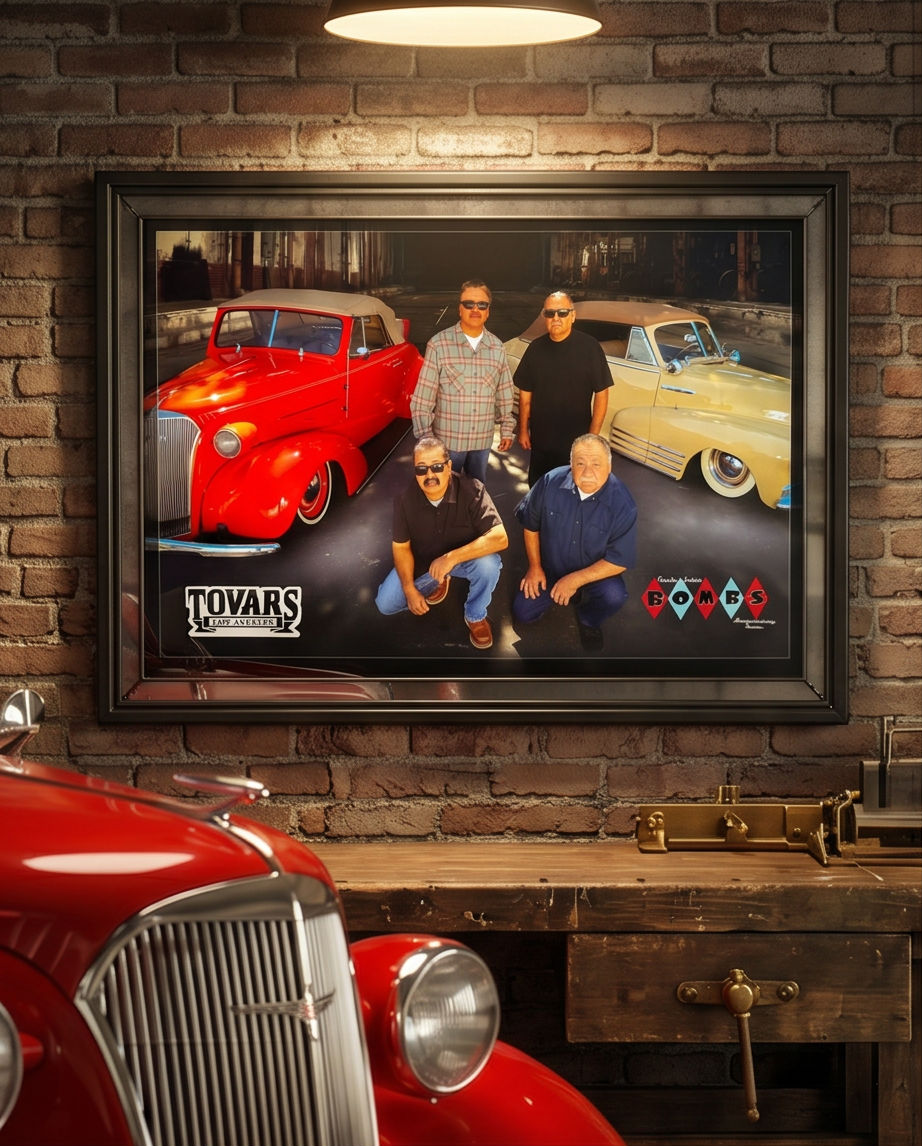 Classic & Kustom Bombs Magazine Tovar Poster