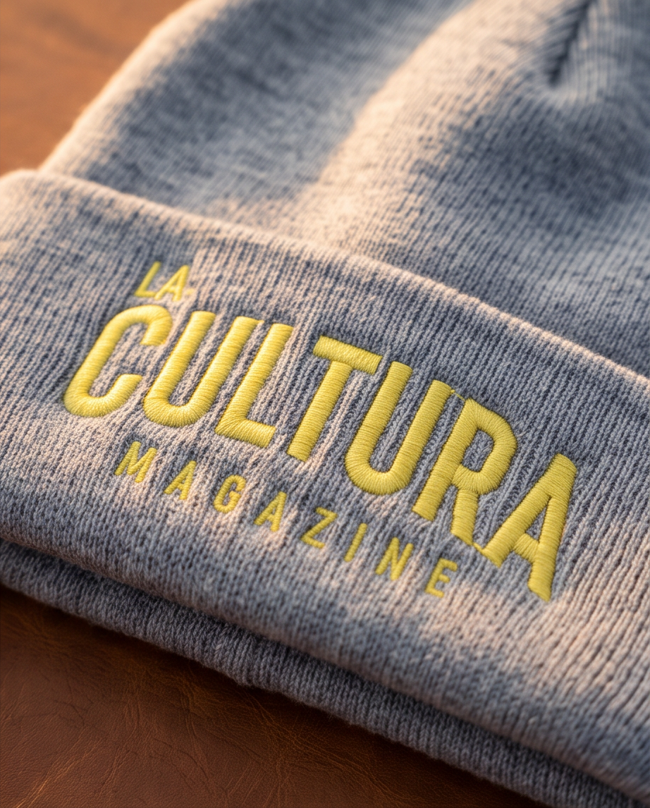 La Cultura Magazine Grey Beanie - Image 2