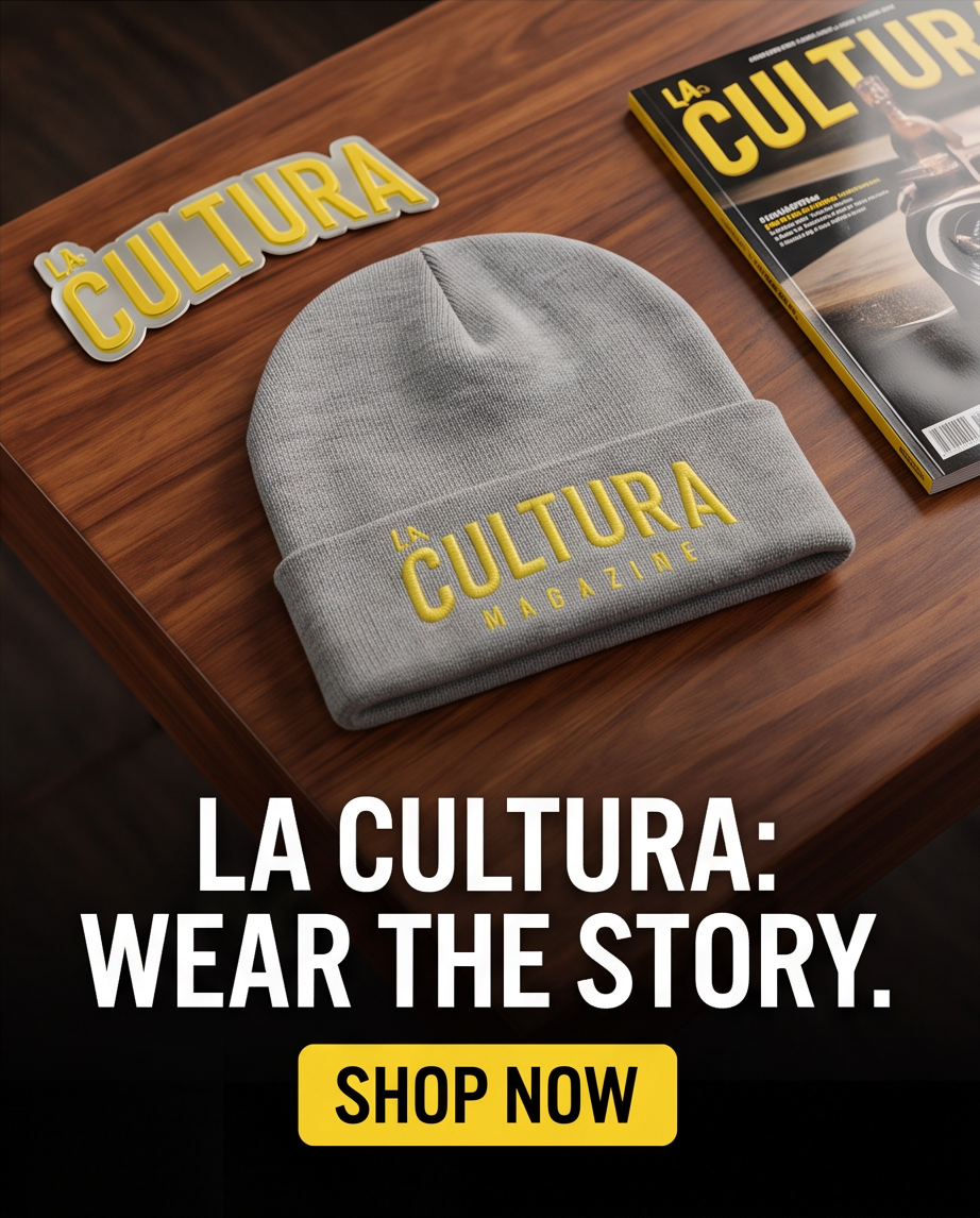 La Cultura Magazine Grey Beanie - Image 4