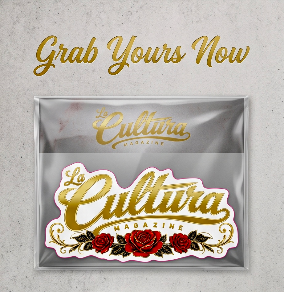 La Cultura Magazine Logo Sticker Wtih Roses - Image 2